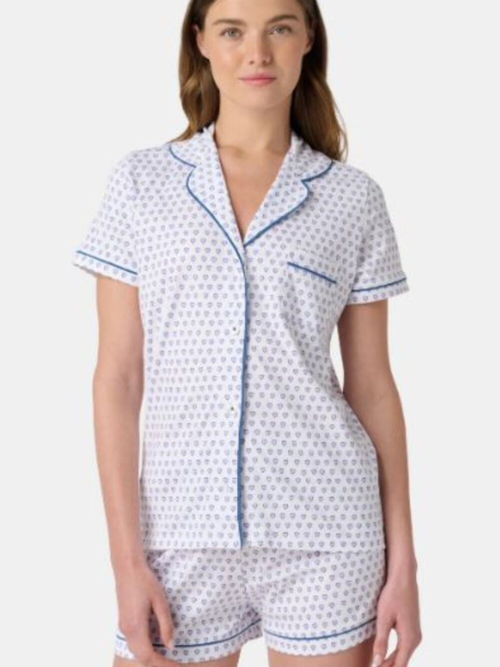Roller Rabbit Lavender Hearts Polo Pajamas, Size S